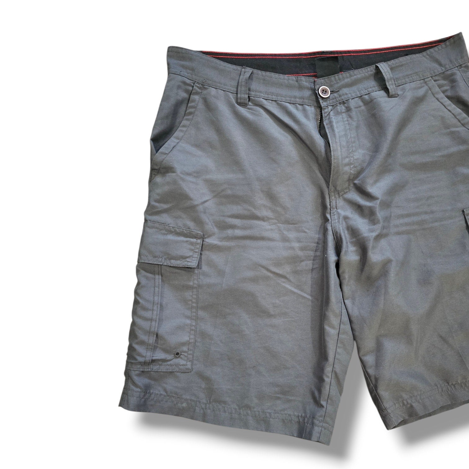 Burnside Men's Grey Hybrid Cargo Shorts Size 34 Quick Dry