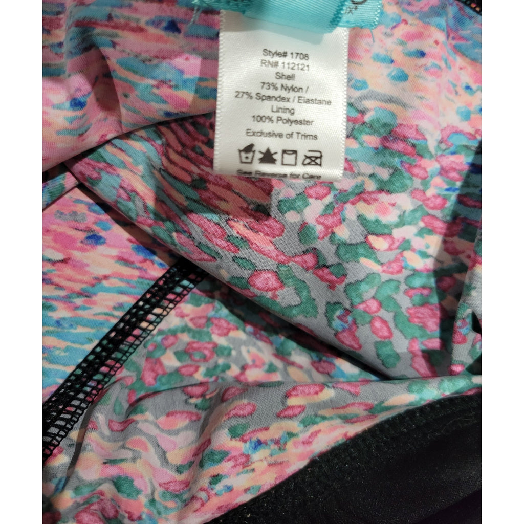 Spanx Love Your Assets Sara Blakely Women’s Ruffled Halter Tankini Swim Top Small