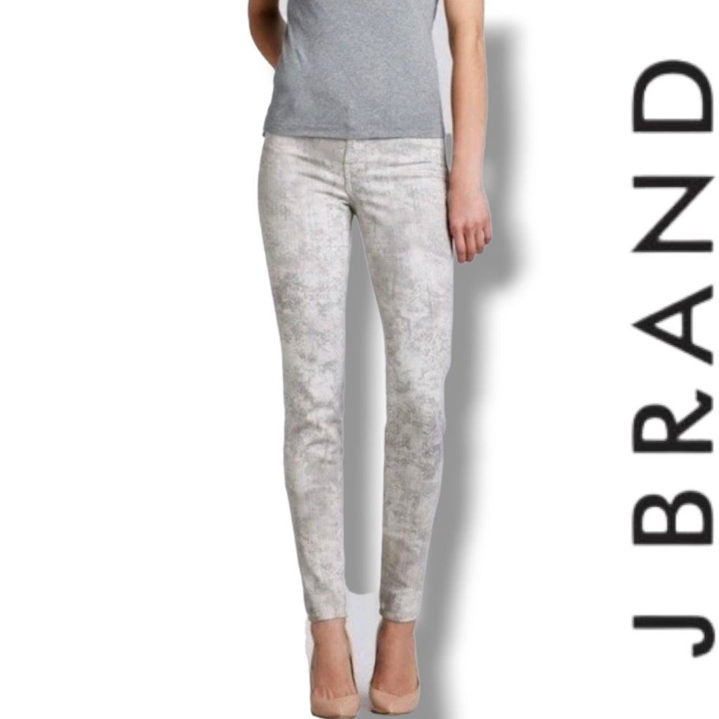 J Brand Women’s Floral Print Super Skinny Jeans – Size 26