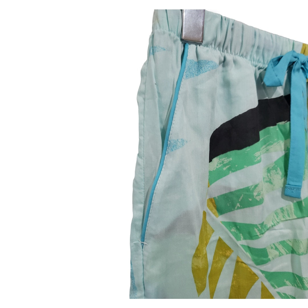Stars Above Women’s Blue Floral Simply Cool Loungewear Shorts with Pockets – XS