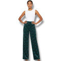 Worthington JCPenney Women’s Teal Chevron High Waist Trouser Pants – Size 14
