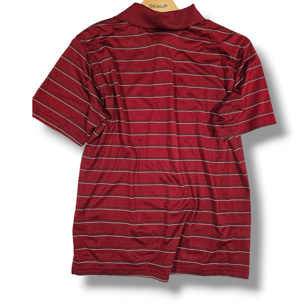 PGA Tour Men’s Multicolor Striped Polo – Size Medium