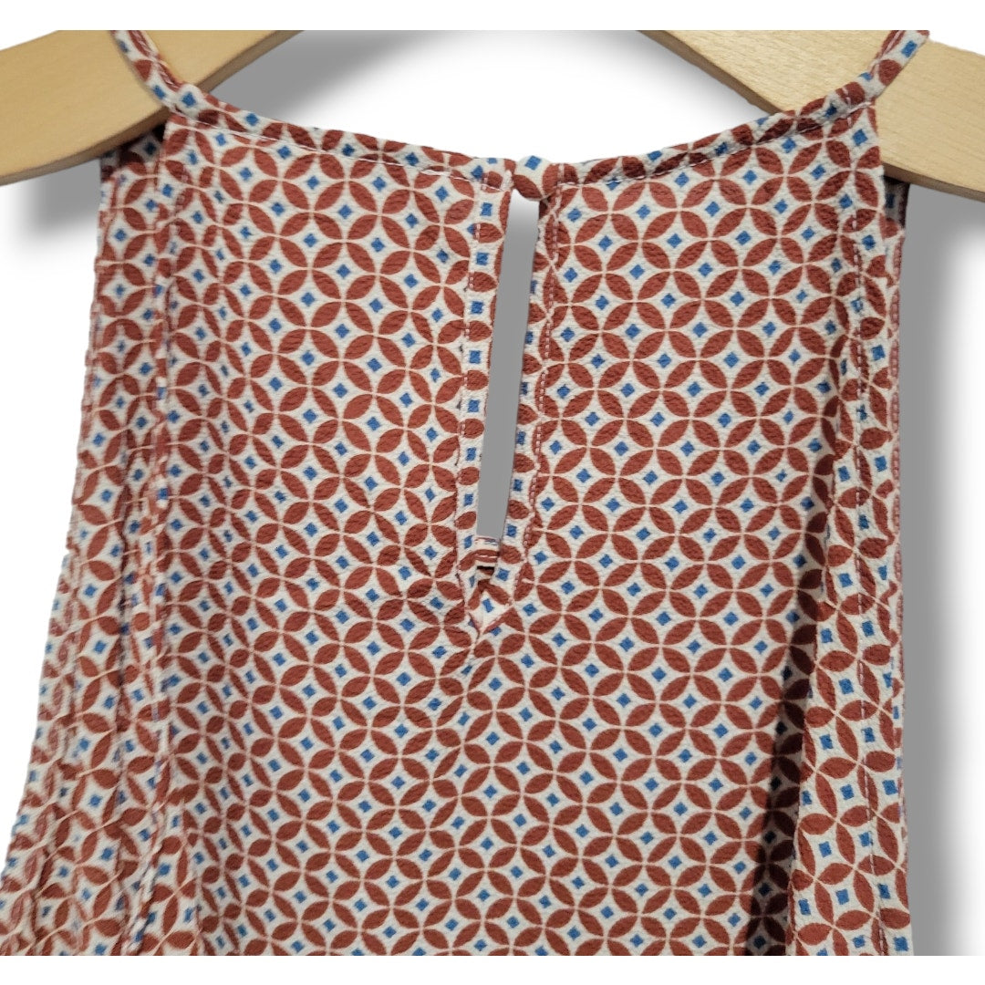 E&M Juniors Multicolor Sleeveless Button-Back Tank Top – Size Medium