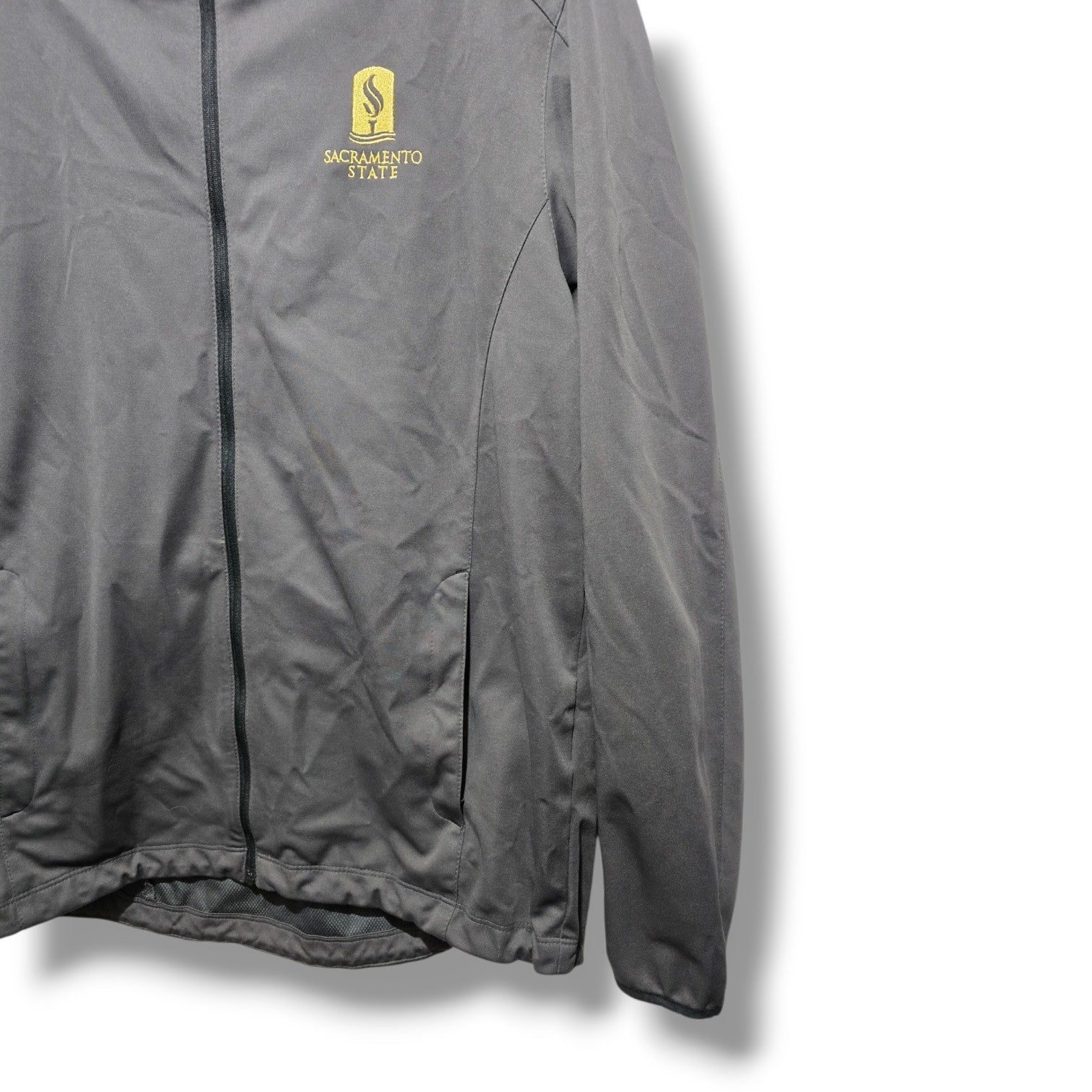 Port Authority Men's Dark Grey Sacramento State Embroidered Softshell Jacket