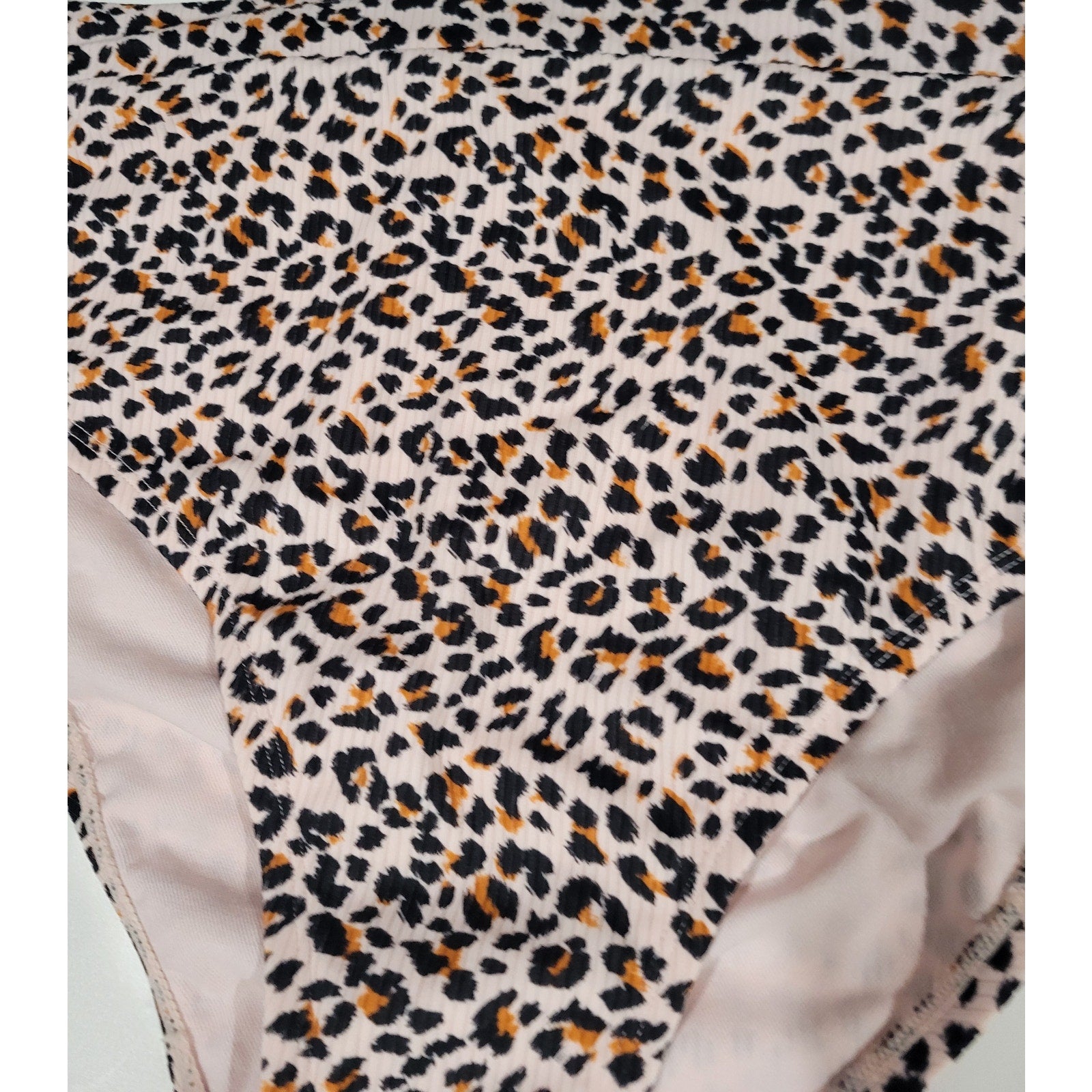 Xhilaration Juniors High-Leg High-Waist Animal Print Bikini Bottoms – 24W/26W