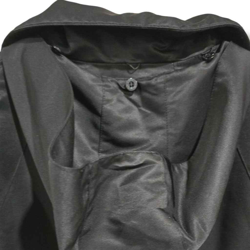 Jones New York Women’s Black Zip-Front Coat with Detachable Hood – Size Large