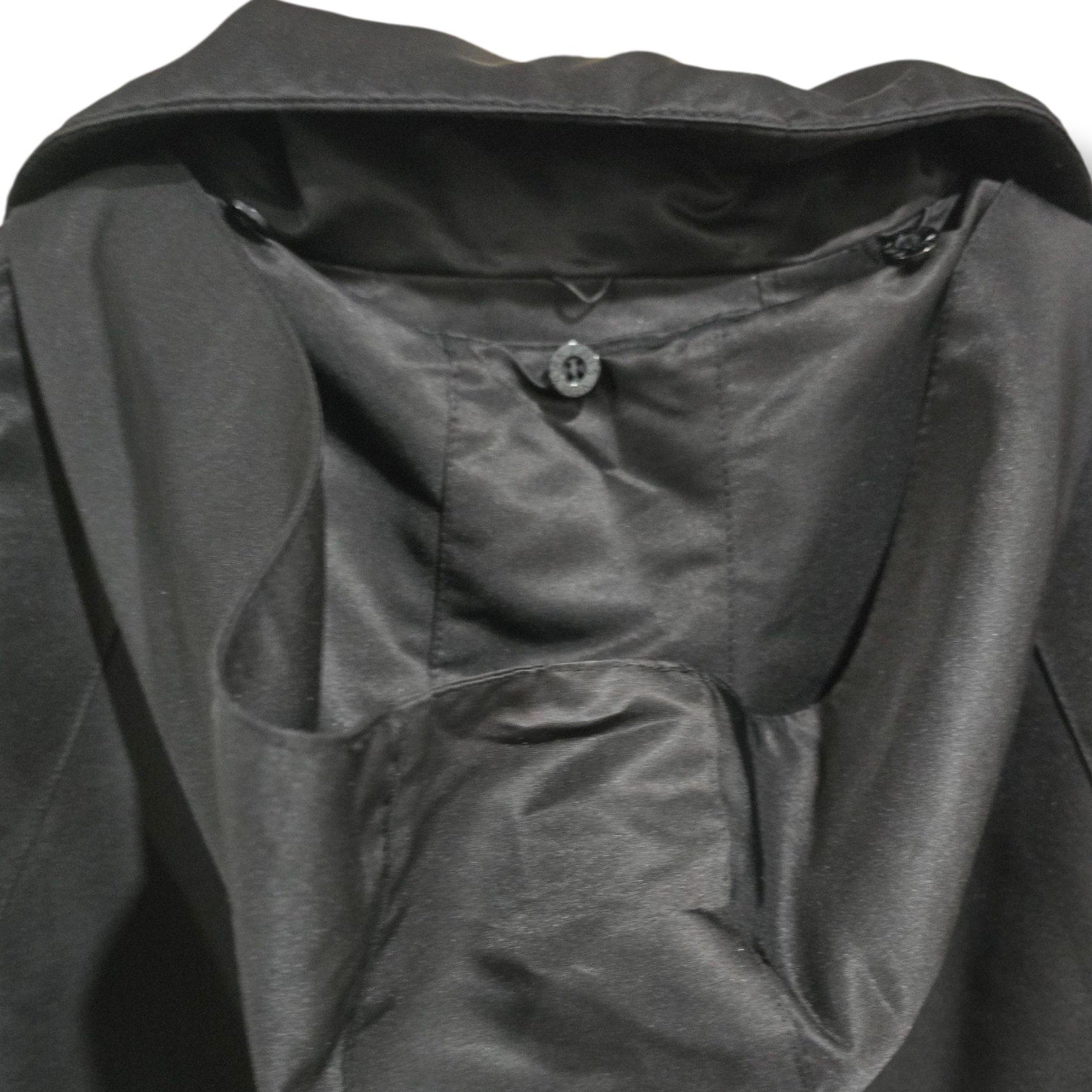 Jones New York Women’s Black Zip-Front Coat with Detachable Hood – Size Large