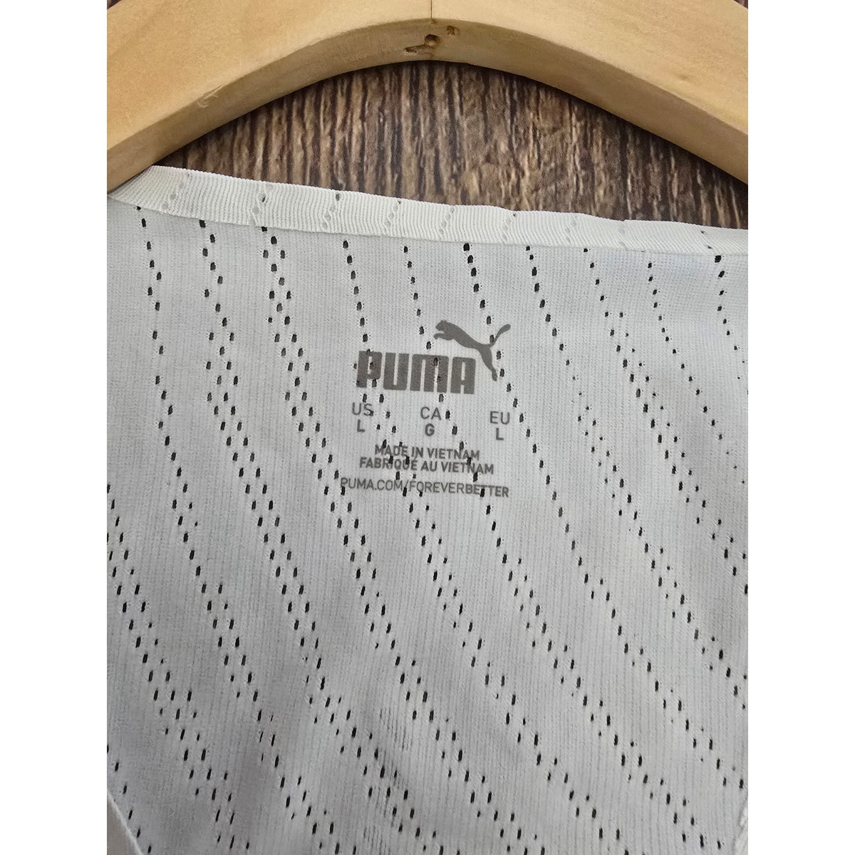 Puma ULTRASPUN Running Racerback Tank Top Women’s Size Large White Perforated