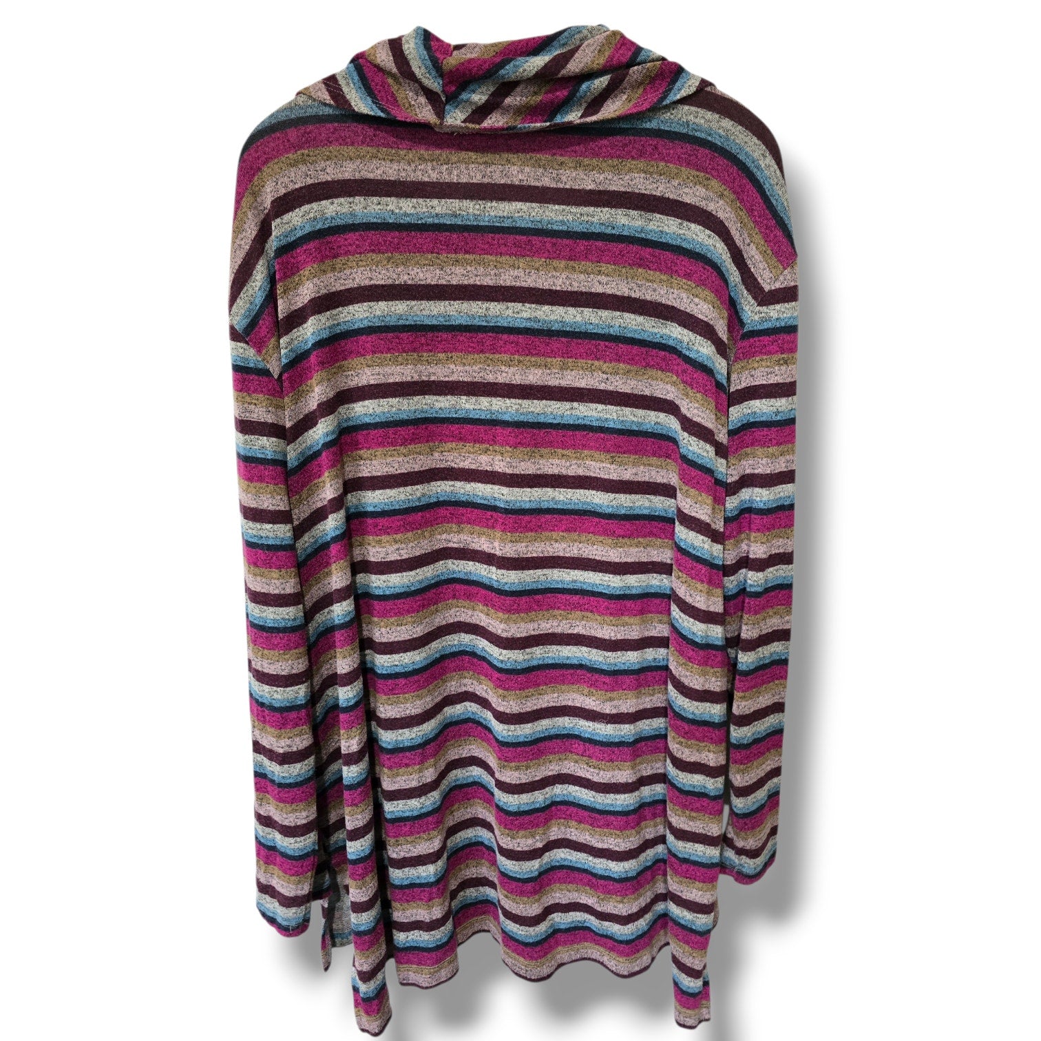 Lane Bryant Multicolor Striped Cowl Neck Tunic – Plus Size 18/20