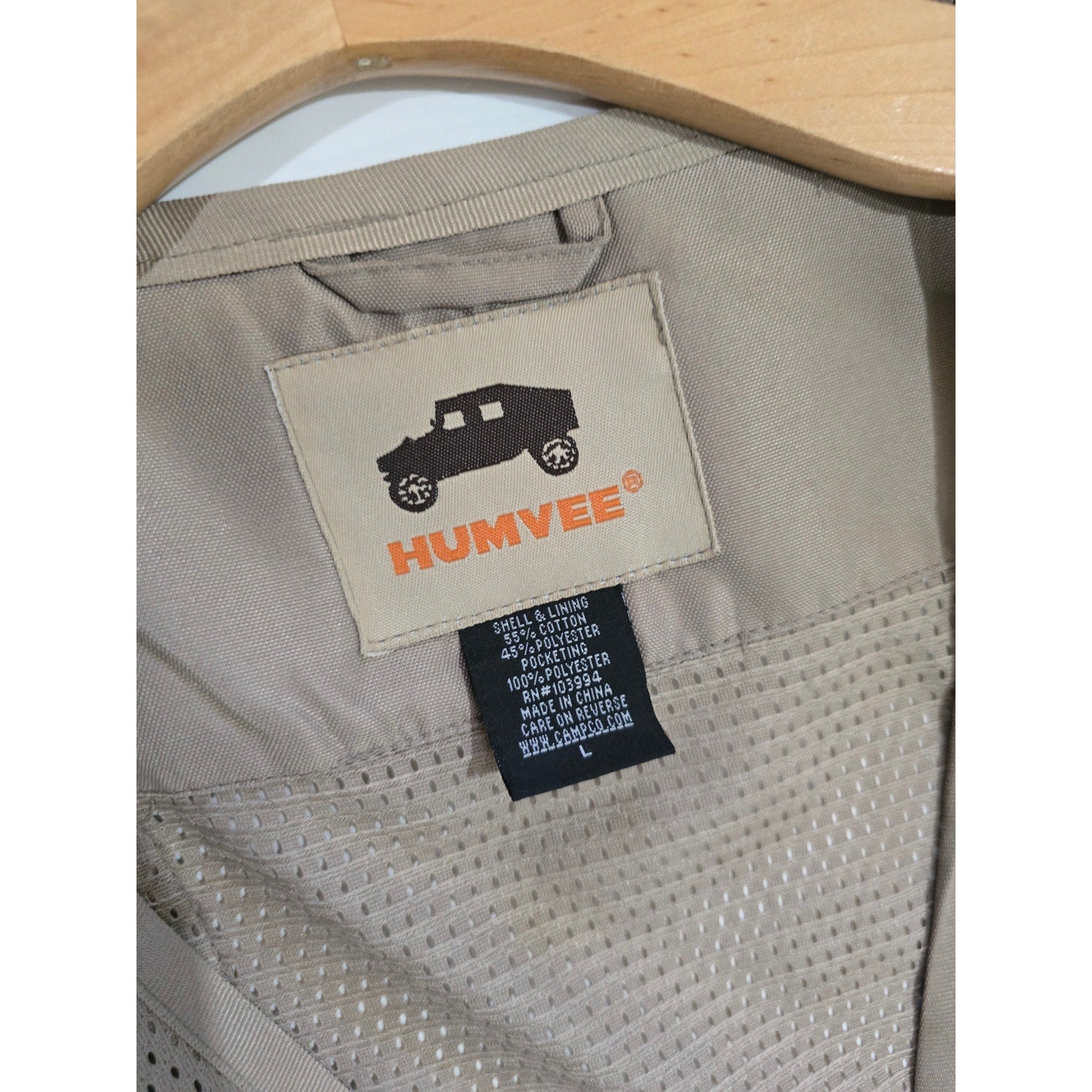 Humvee Men’s Khaki Safari Fishing Camping Utility Vest Cotton Blend Outdoor Gear