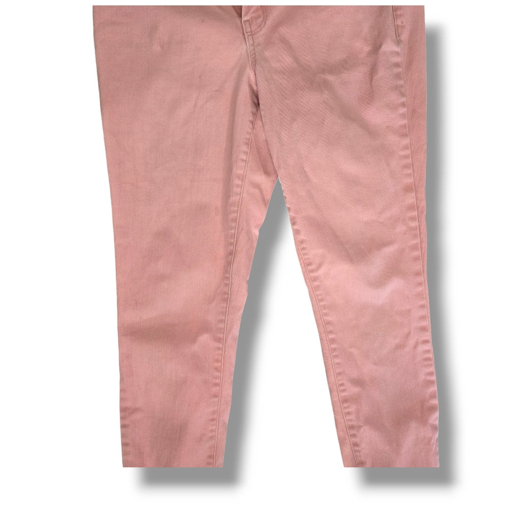 Jessica Simpson Women’s Orange Cropped Skinny Jeans Sz 8/29 Rolled Hem