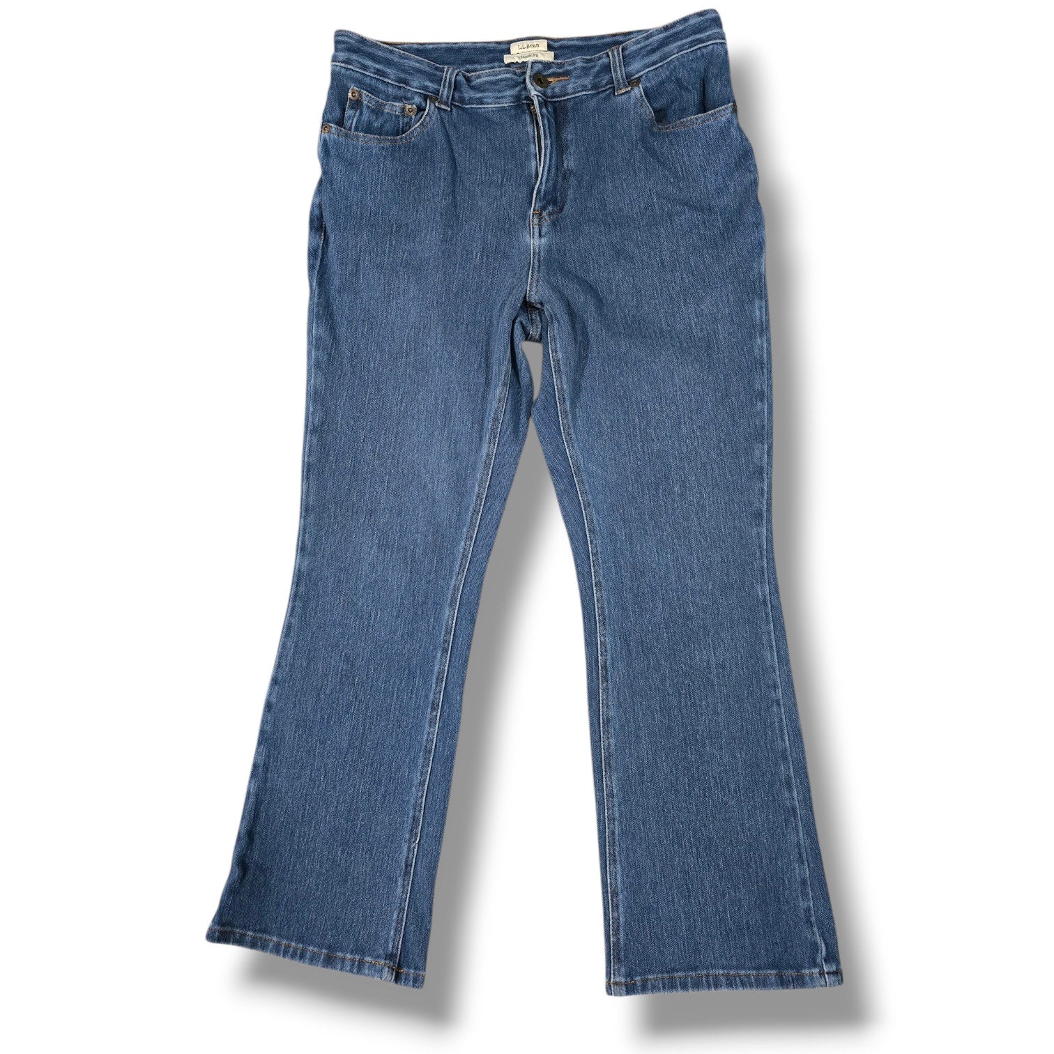 L.L.Bean Women’s Classic Fit Petite Bootcut Jeans Size 10 PET