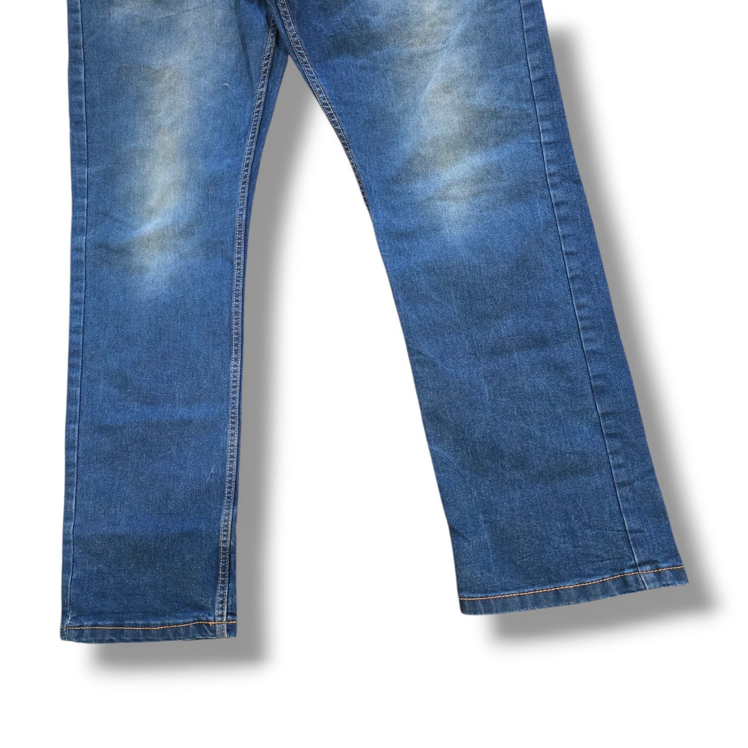 Stanley Men's Flex Technology Stretch Straight Leg Jeans 38x32 Medium Wash