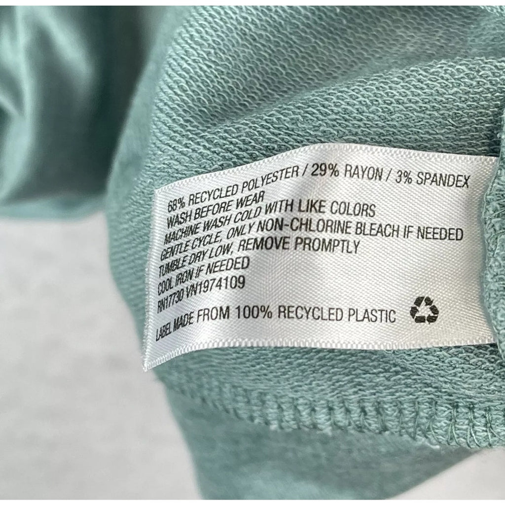 Knox Rose Balloon Sleeve Lightweight Sweatshirt – Seafoam Blue – XS, NWT