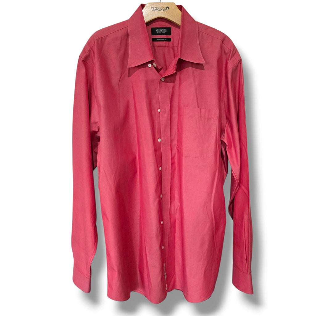 Nordstrom Men’s Shop Smartcare Pink Traditional Fit Dress Shirt – 17 37/38