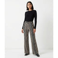 Robert Louis Women’s Striped Palazzo Wide Leg Pants Black White Size Large