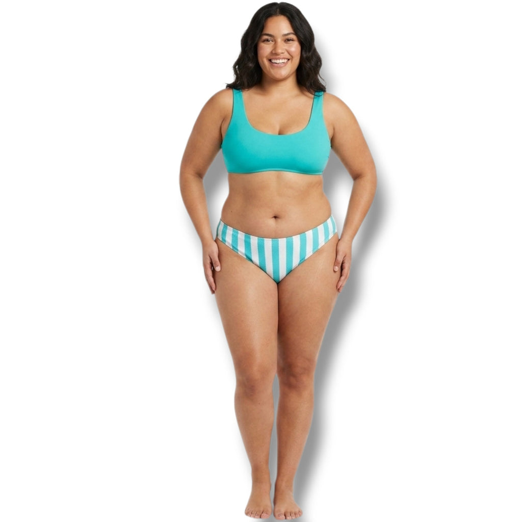 Stoney Clover Lane x Target plus size Striped medium coverage bikini bottoms -2x