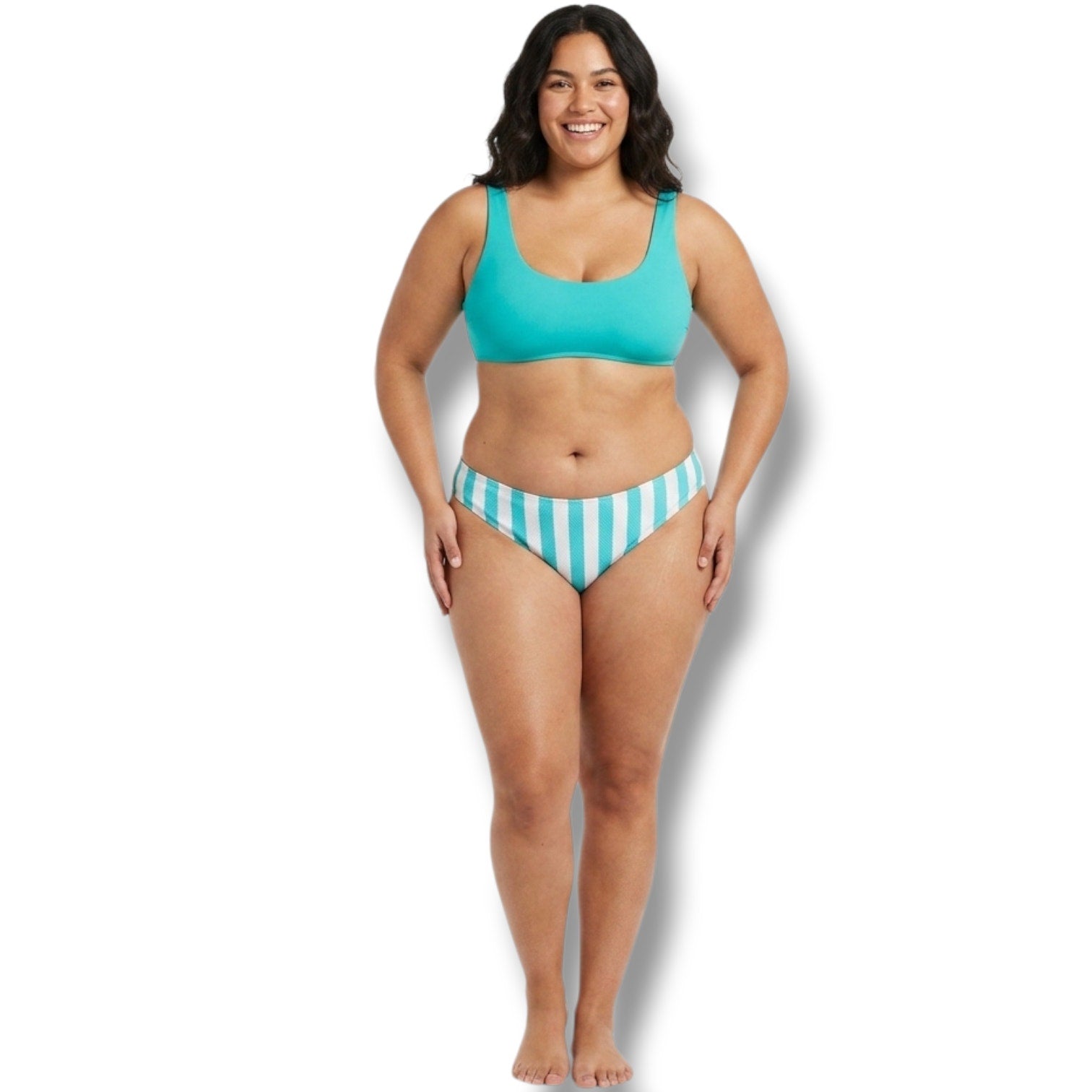 Stoney Clover Lane x Target plus size Striped medium coverage bikini bottoms -2x