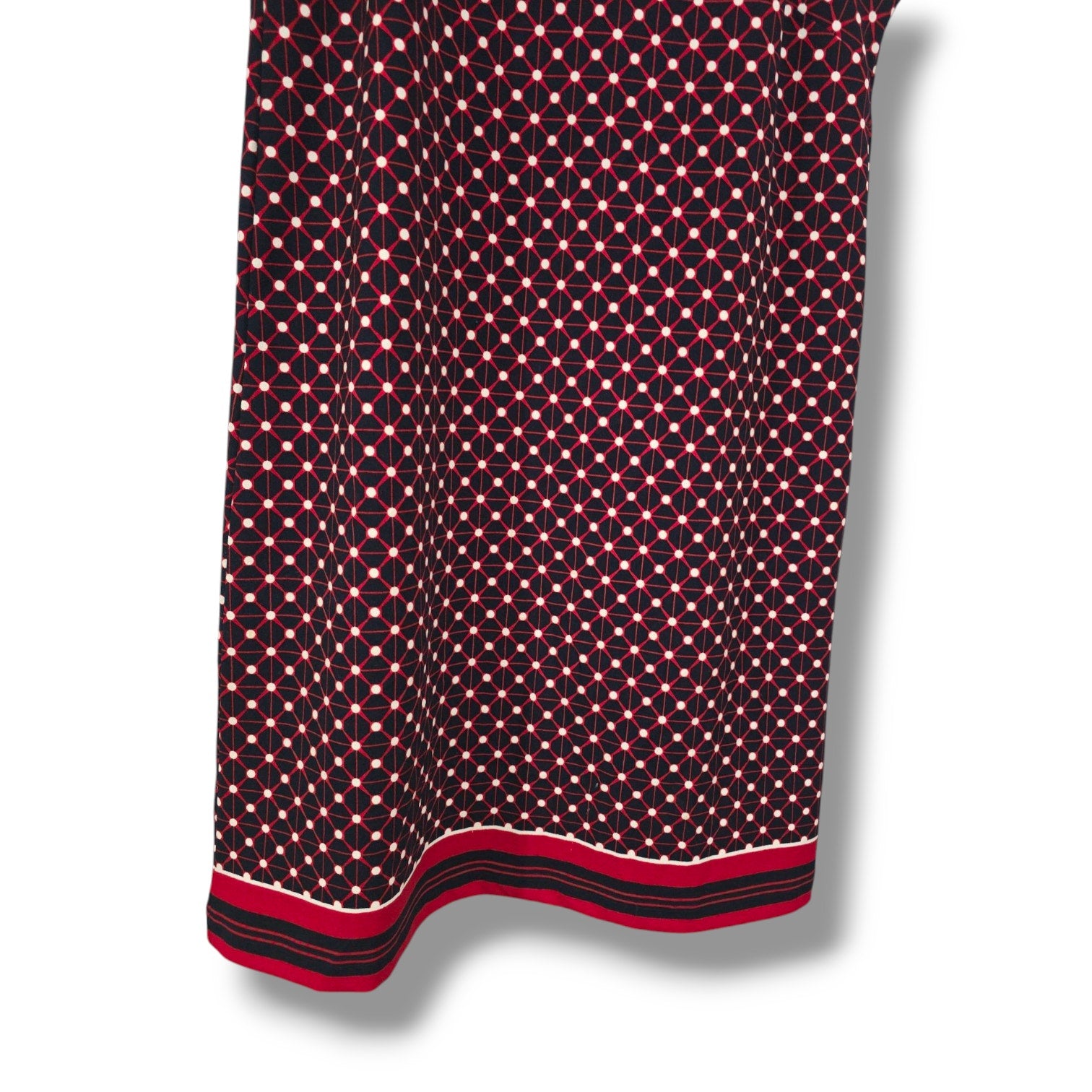 Banana Republic Women’s Burgundy Geometric Sleeveless Shift Dress – Size Small