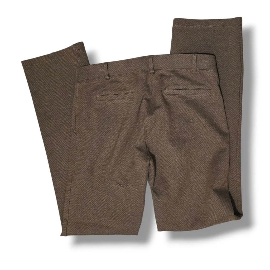 Betabrand Women's Size M Brown Herringbone Dress Pant Yoga Pants