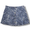 FULL TILT Juniors Blue Batik Print Dobby Crepe Skater Skirt | Size Large | New