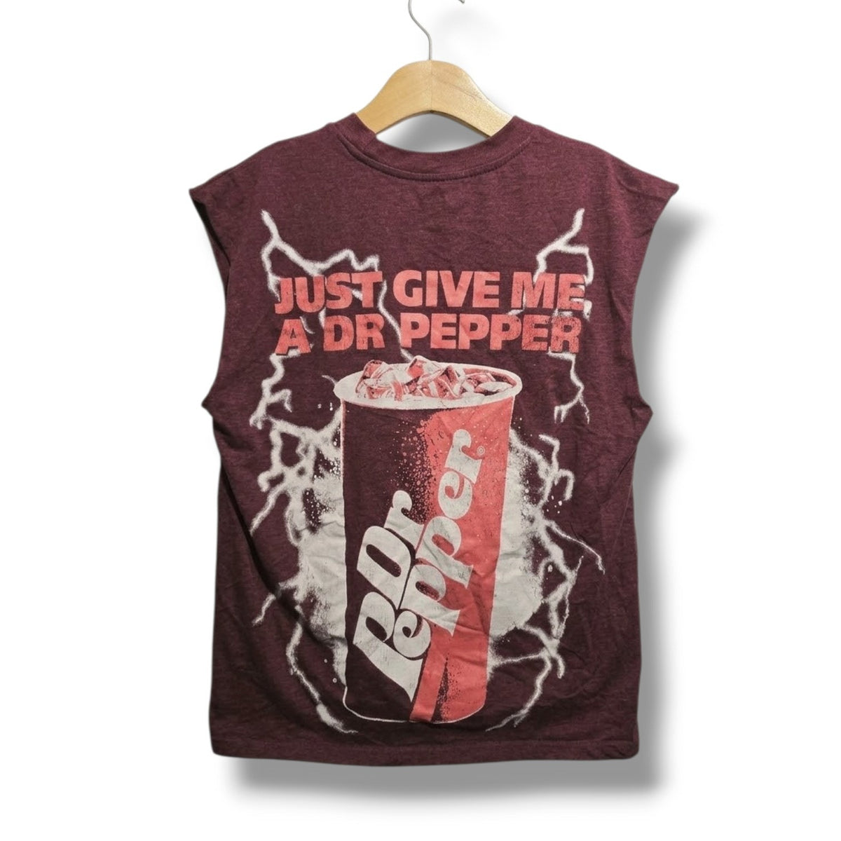 Dr Pepper Graphic Muscle Tank Top Sleeveless Shirt Just Give Me A Dr Pepper SM