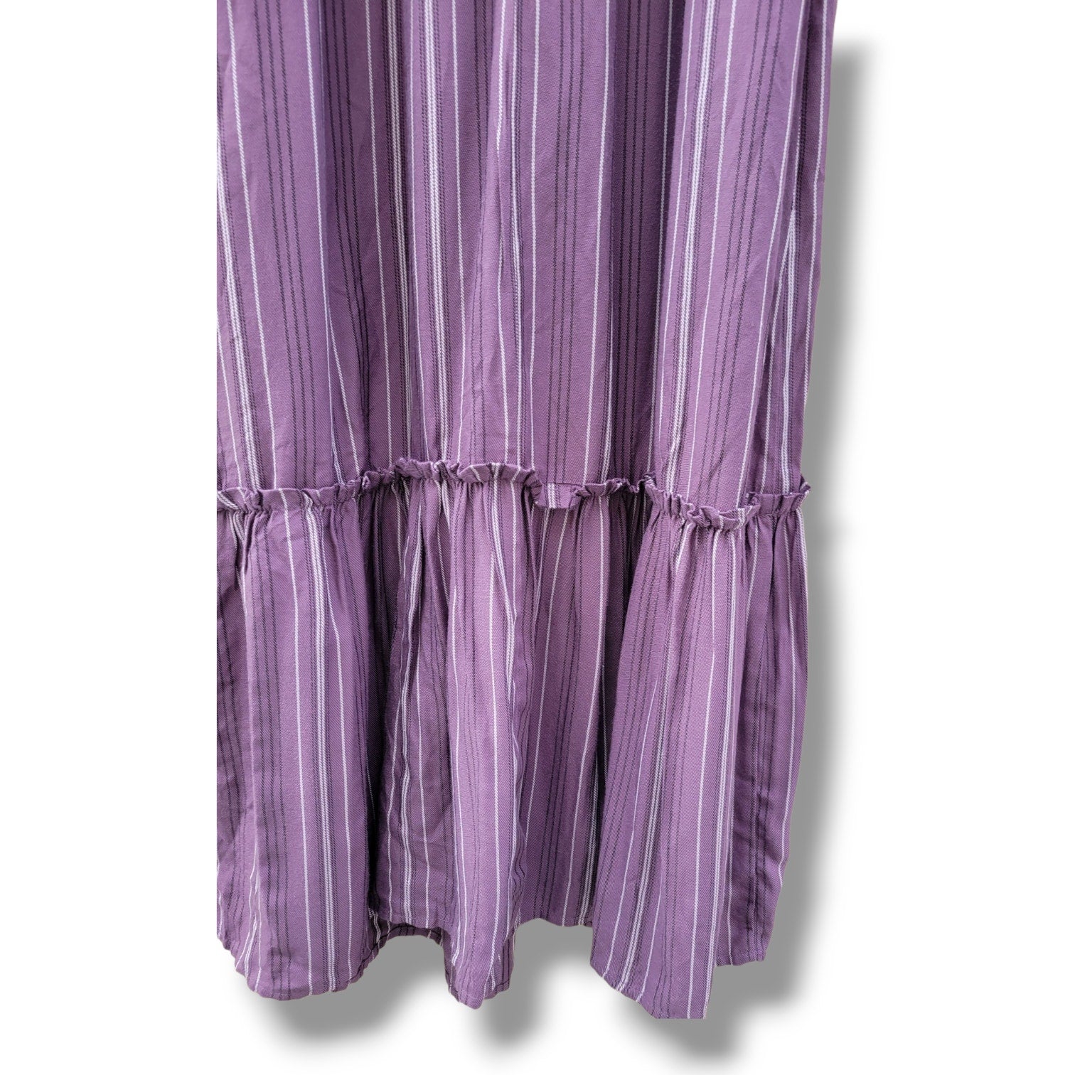 Isabel Maternity by Ingrid & Isabel Purple Tiered Midi Dress XS (Maternity)