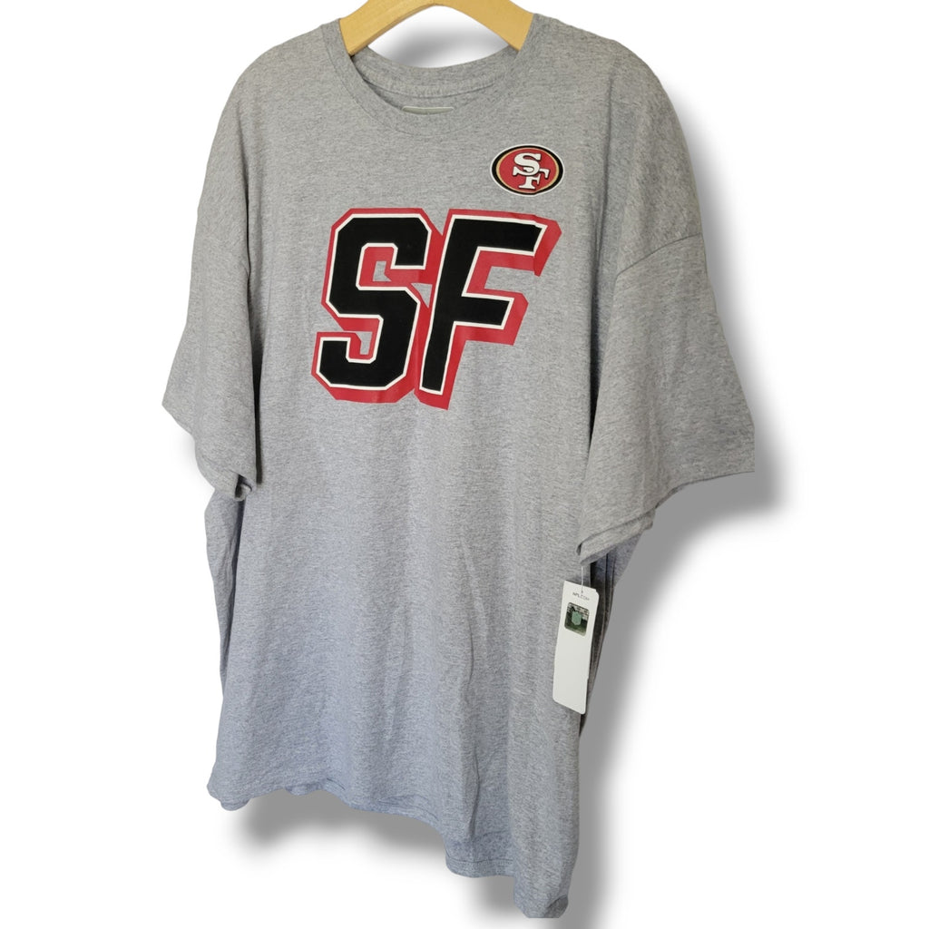 San Francisco 49ers Men’s Gray Graphic Short Sleeve T-Shirt – Size XL
