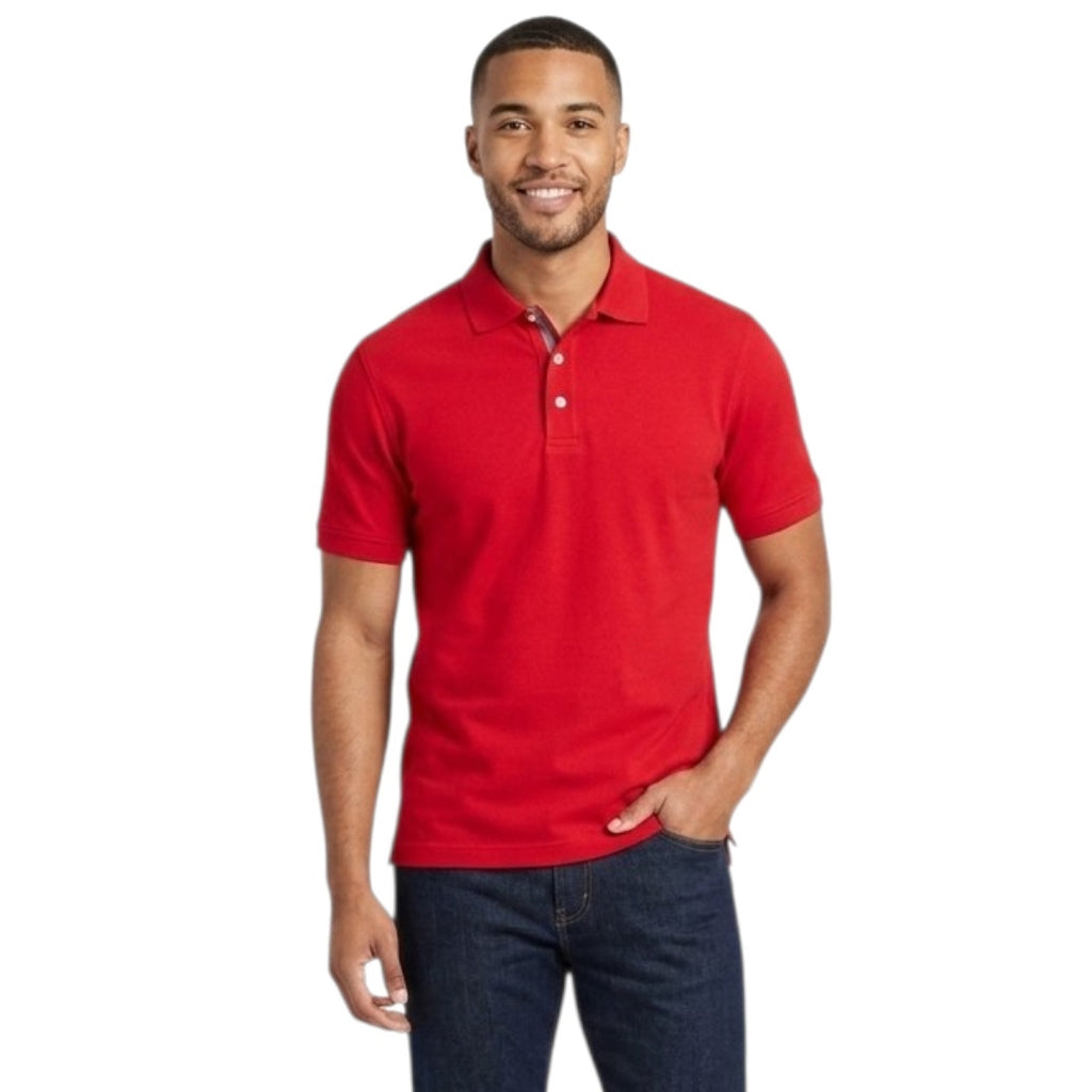 Croft & Barrow Men’s Red Easy Care Polo Shirt – Medium, Gently Used