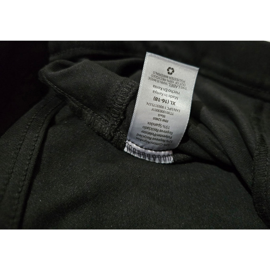 Time and Tru Women’s Black Pull-On Pants – XL, Faux Front Pockets Gently Used