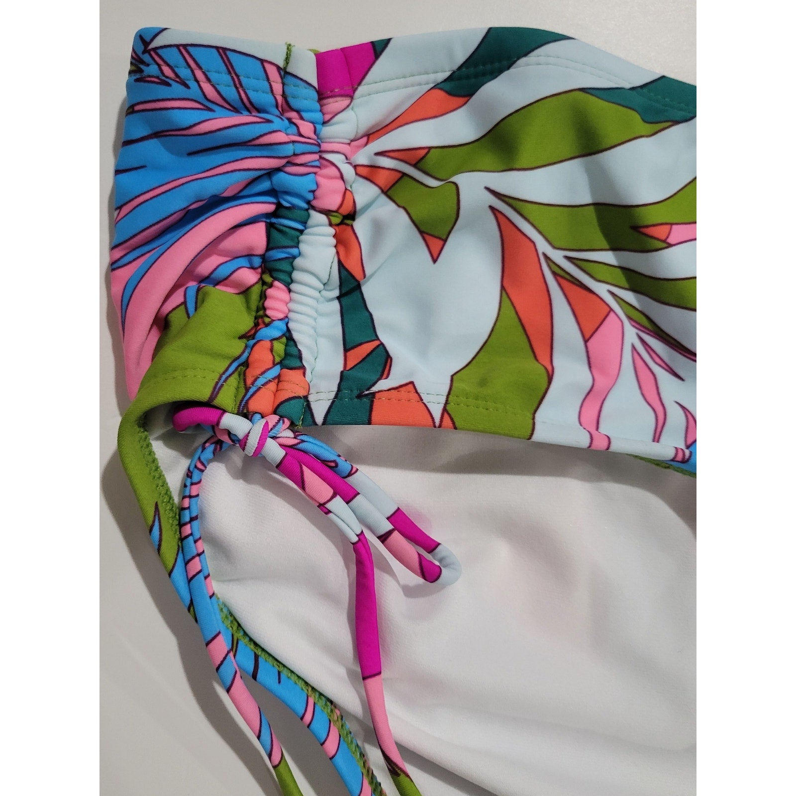 Xhilaration Juniors Multicolor Tropical Leaf Hipster Bikini Bottoms