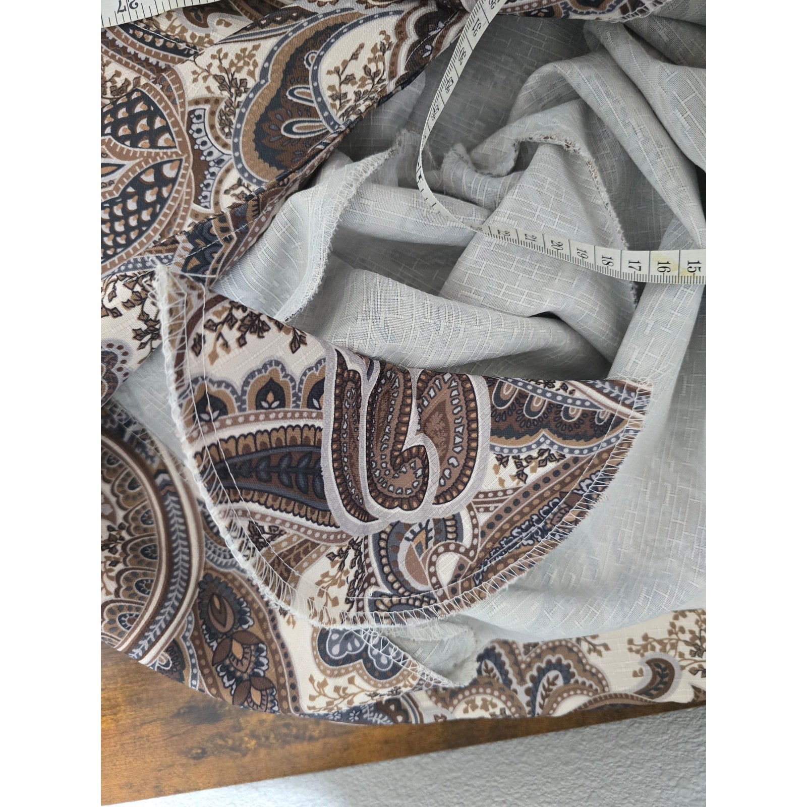 Blair Boutique Women's Size L Cocoa Paisley Single Button Blazer Jacket