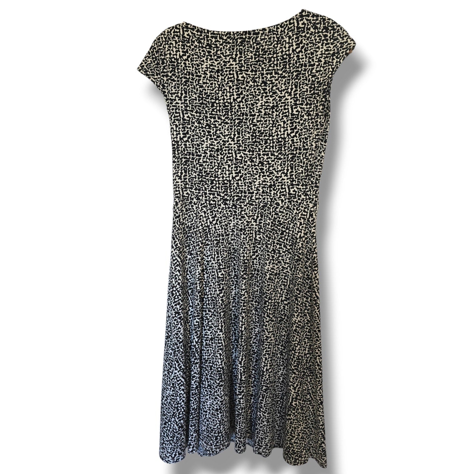Lauren Ralph Lauren Faux Wrap Animal Print Midi Dress
