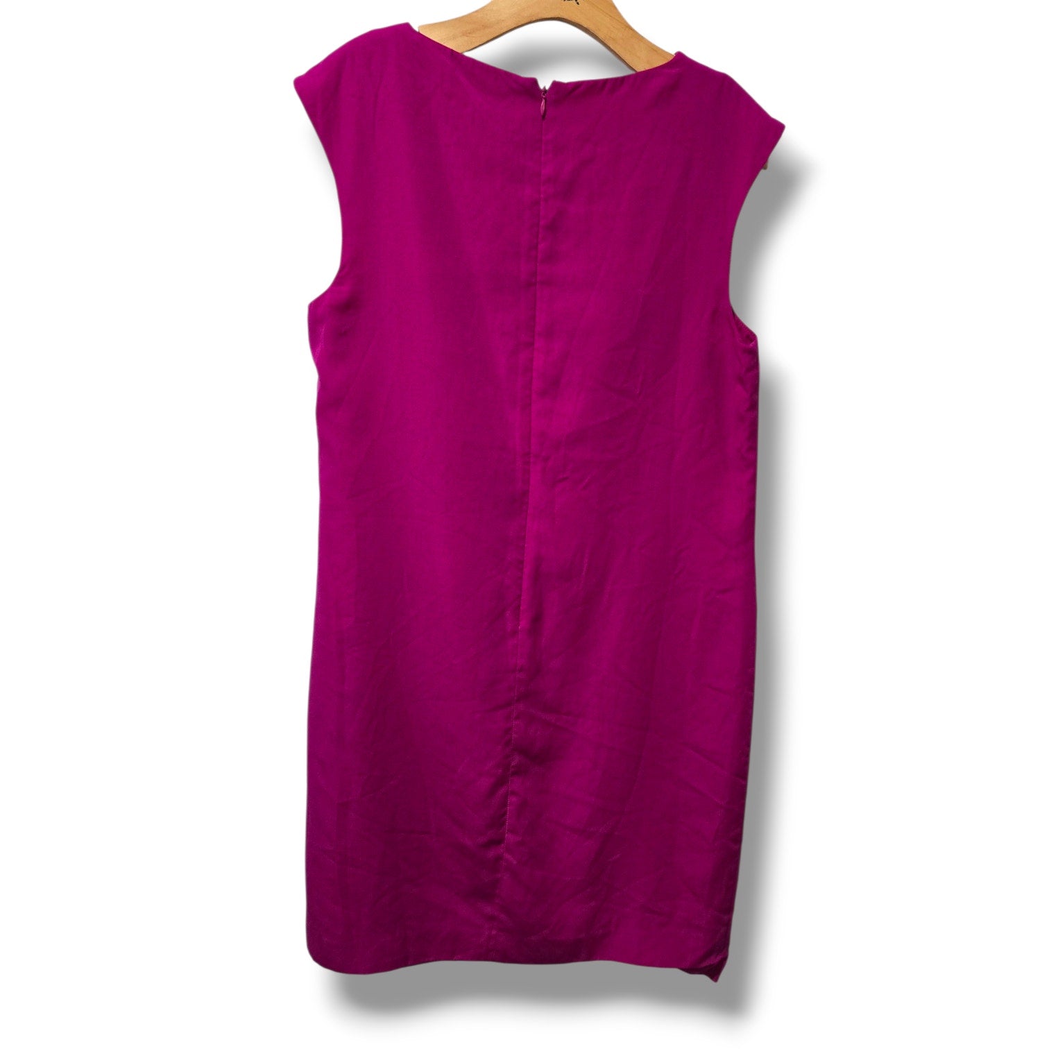 Ellen Tracy women's Magenta Pleated Sheath Dress Size 12