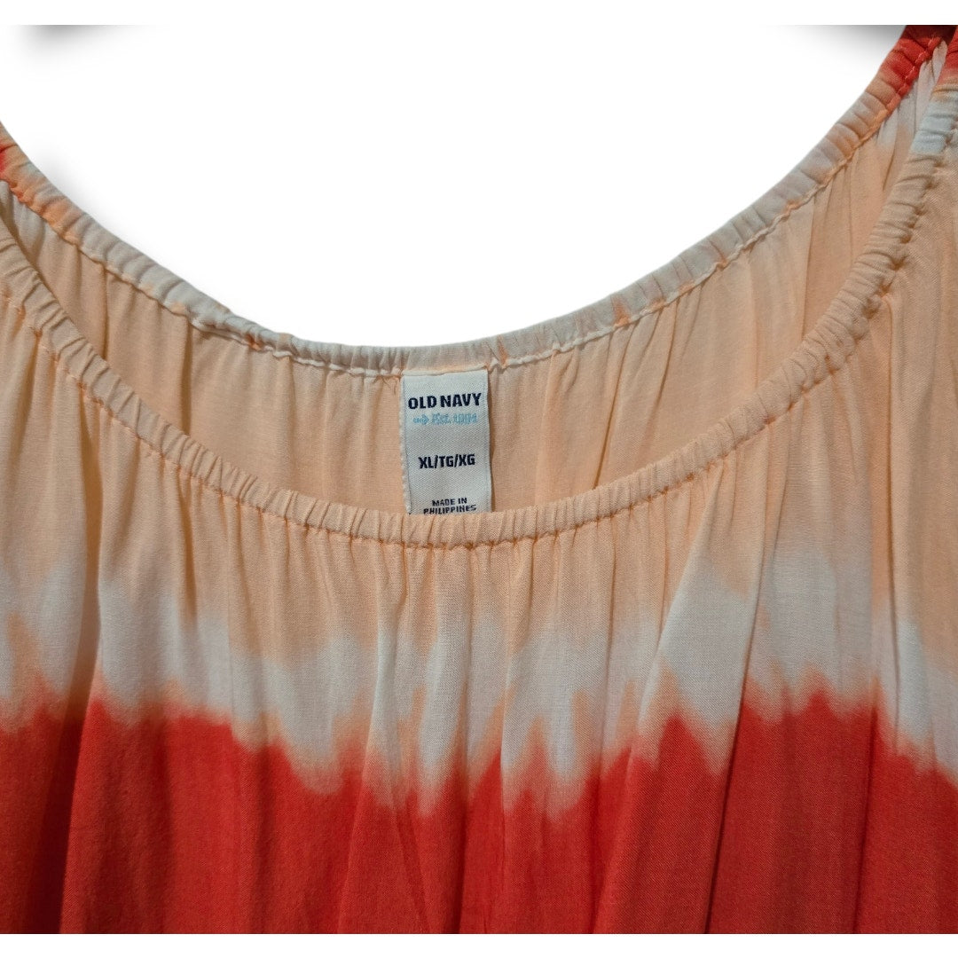 Old Navy Women’s Multicolor Ombre Cap Sleeve Blouse XL Rayon