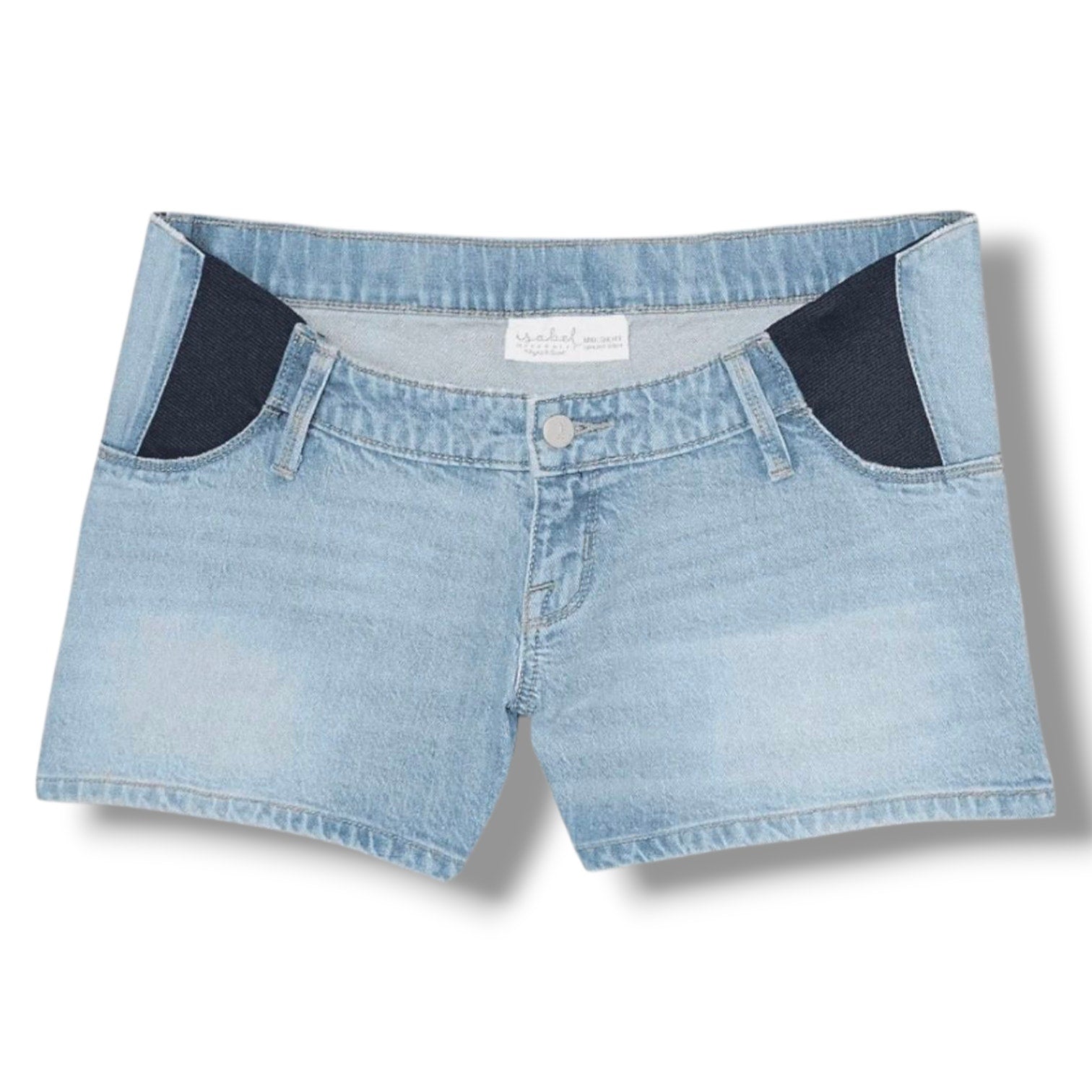 Isabel Maternity by Ingrid Isabel Women’s Side Panel MIDI Maternity Jean Shorts
