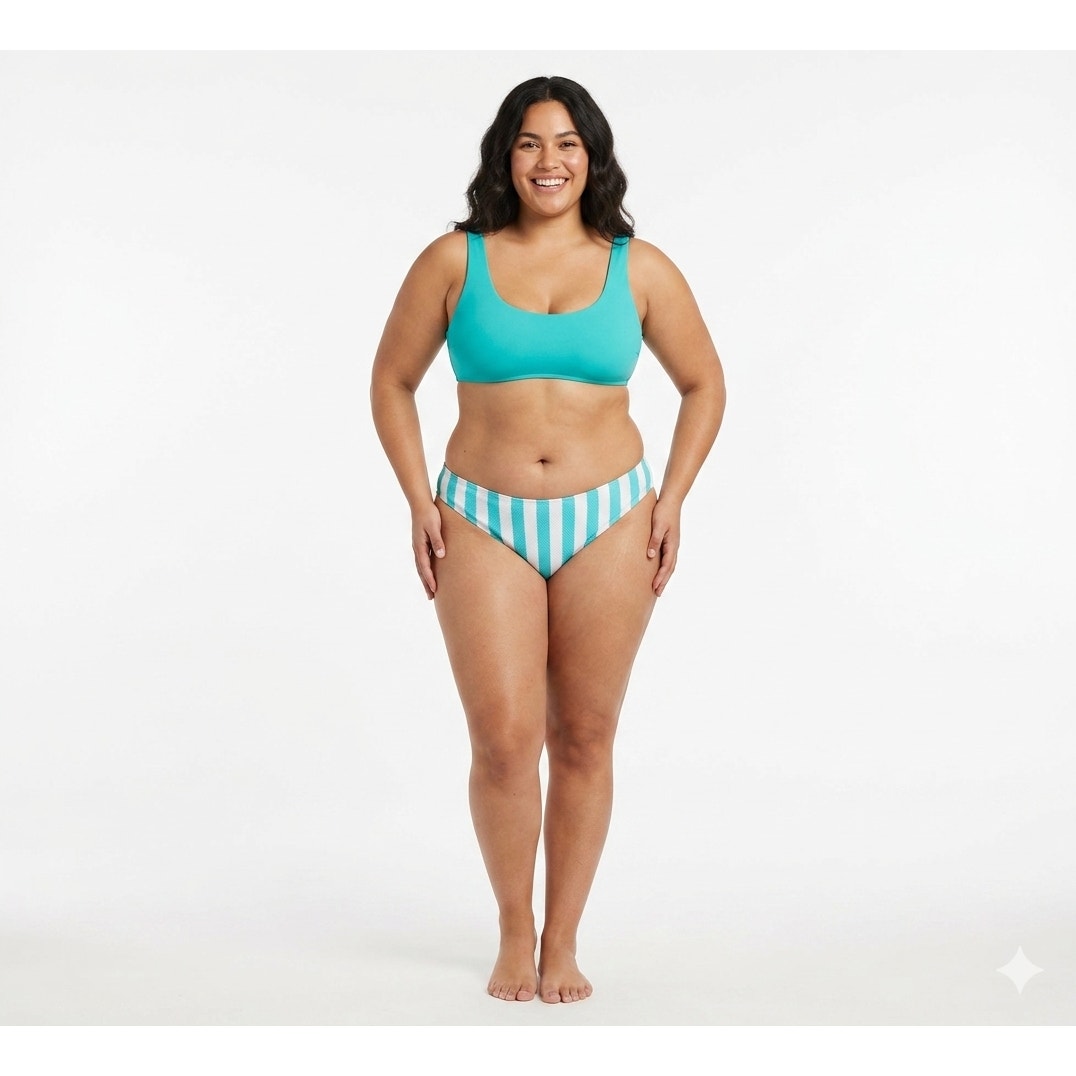 Stoney Clover Lane x Target plus size Striped medium coverage bikini bottoms -2x