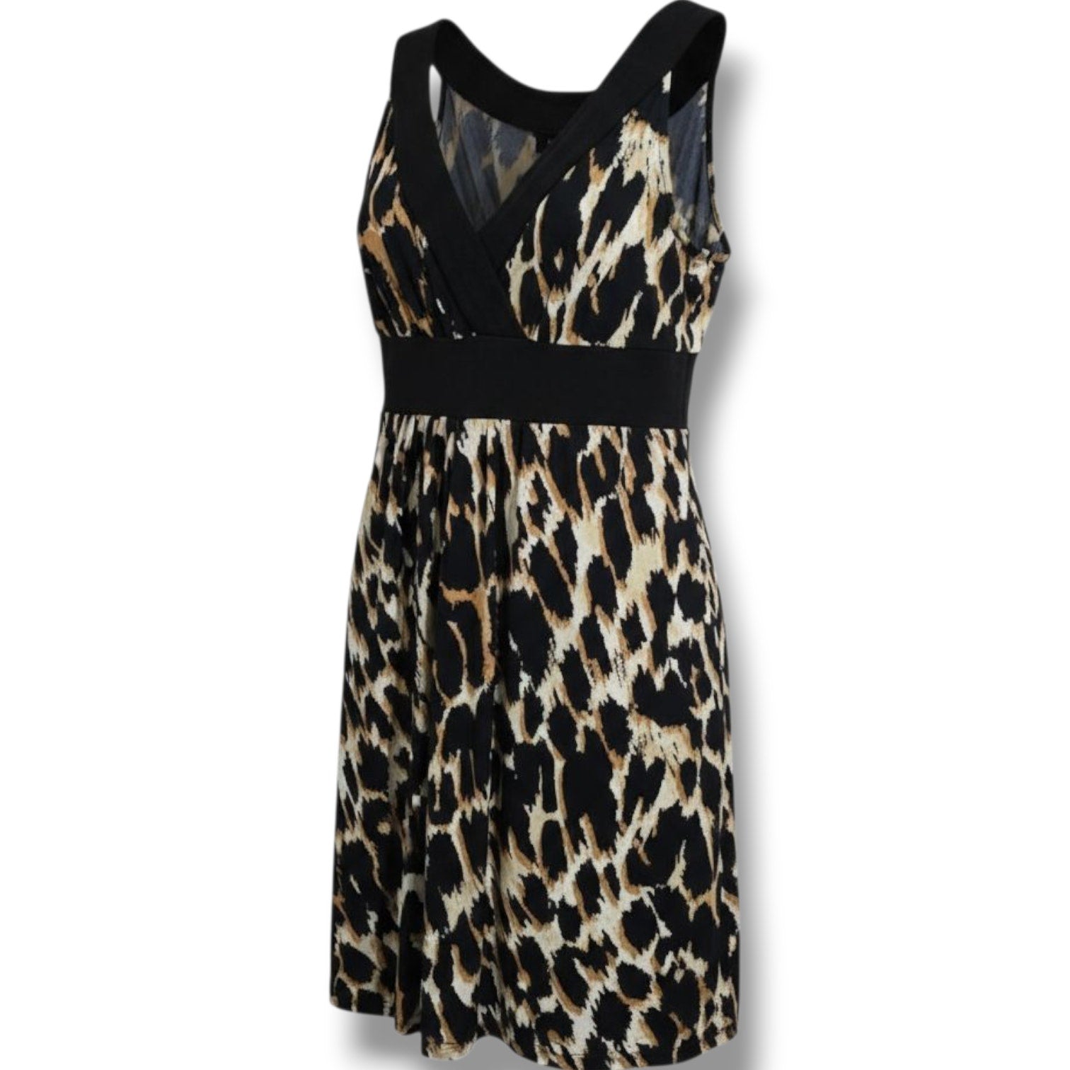 Axcess by Liz Claiborne women's  animal print sleeveless empire waist Dress