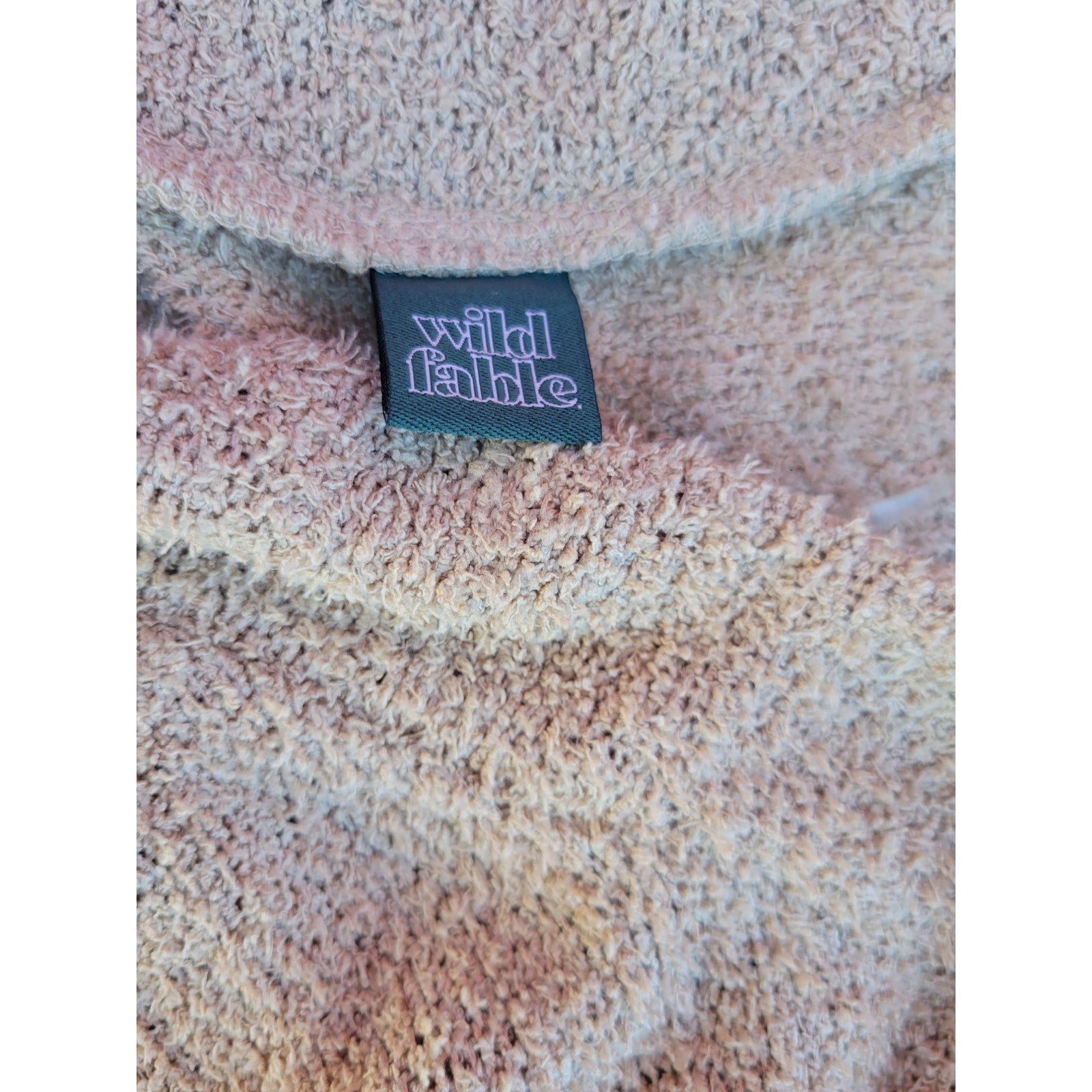 Wild Fable Women's Cropped Sherpa button-up top - xs