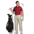 PGA Tour Men’s Multicolor Striped Polo – Size Medium