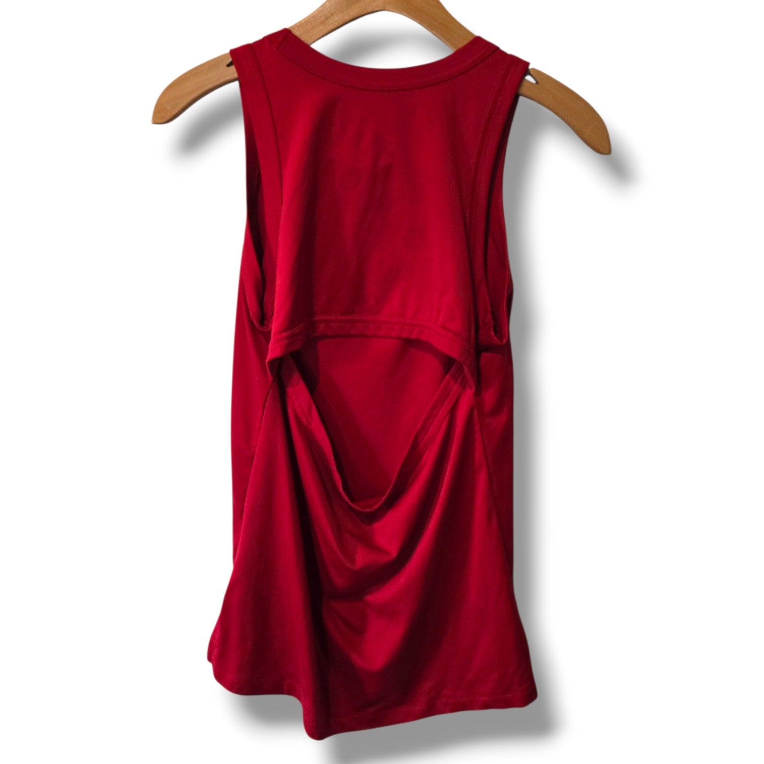Nike Dri-FIT Red Cut-Out Back Training Tank – Small