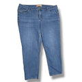 Just My Size JMS Women's 22W Stretch Classic Denim Medium Wash Straight Jeans