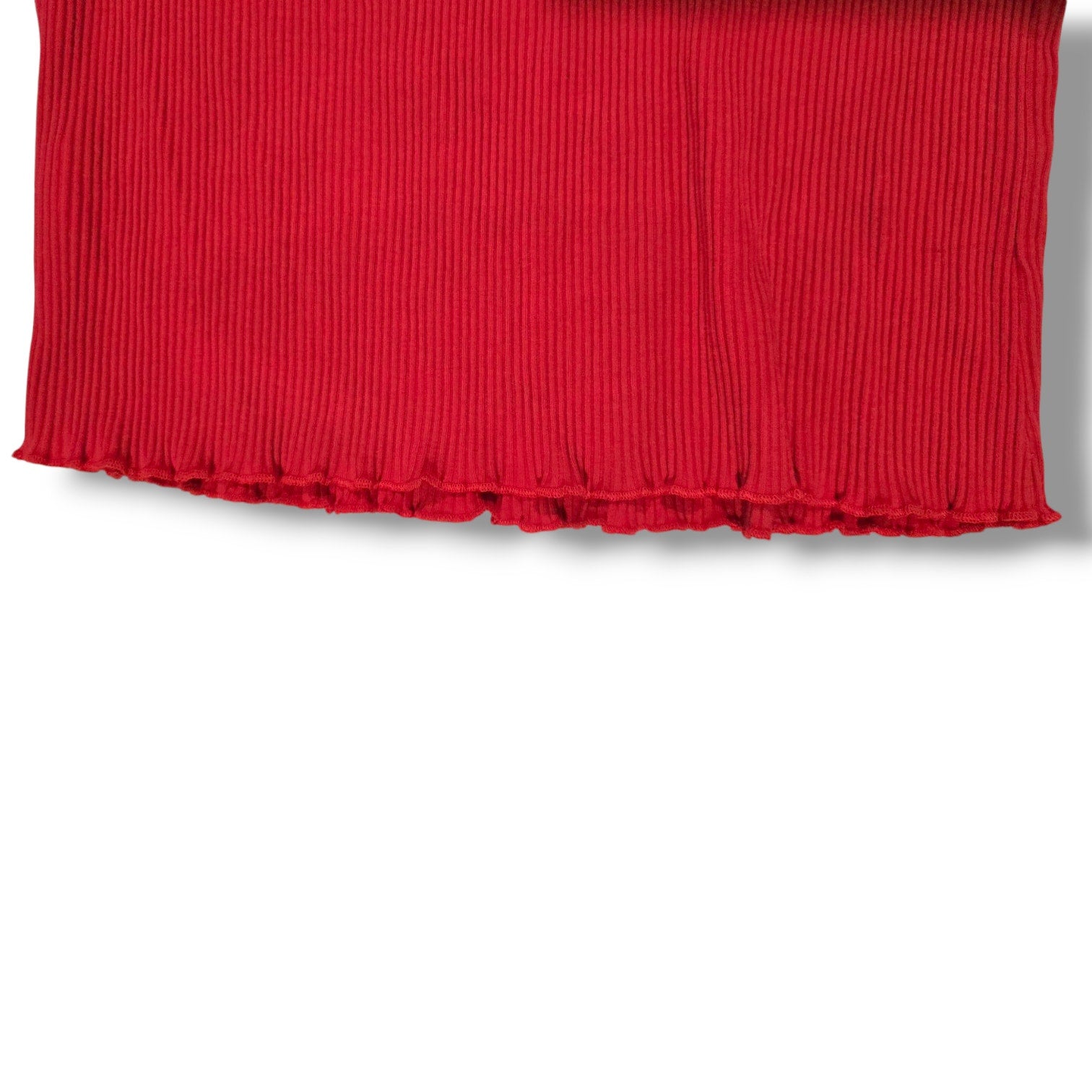 Forever 21 + women's Plus Size red Ribbed off the shoulder bodycon Cropped top
