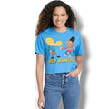 Nickelodeon Hey Arnold Women’s Blue Cropped Graphic T-Shirt – XXL new