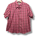 Wrancher by Wrangler Women's XL Pink Plaid Western Button Down Shirt