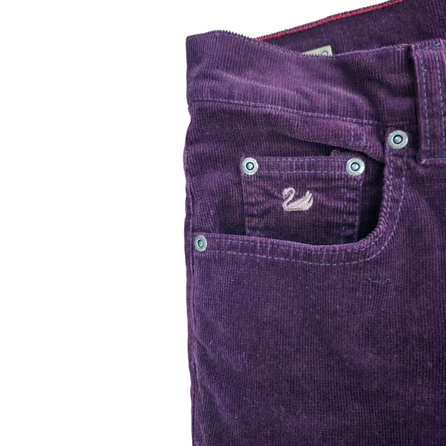 Gloria Vanderbilt Jeans Women's Size 12P Deep Purple Corduroy Bootcut Pants