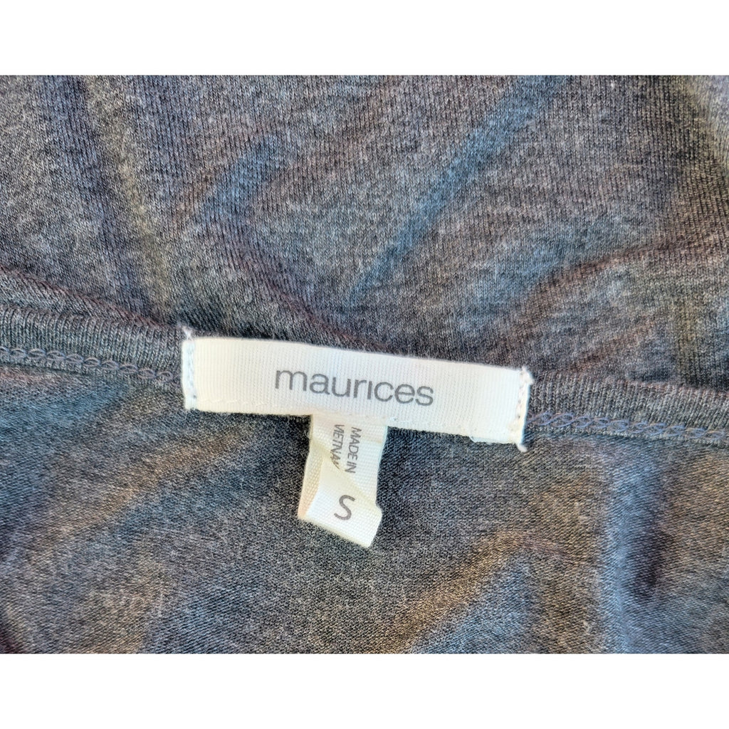 Maurices women's beaded v-neck Floral long sleeve Blouse  - small