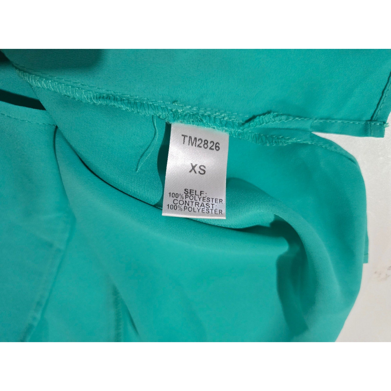 THML Teal Sleeveless Top with Coral Patterned Side Panels – XS, gently used