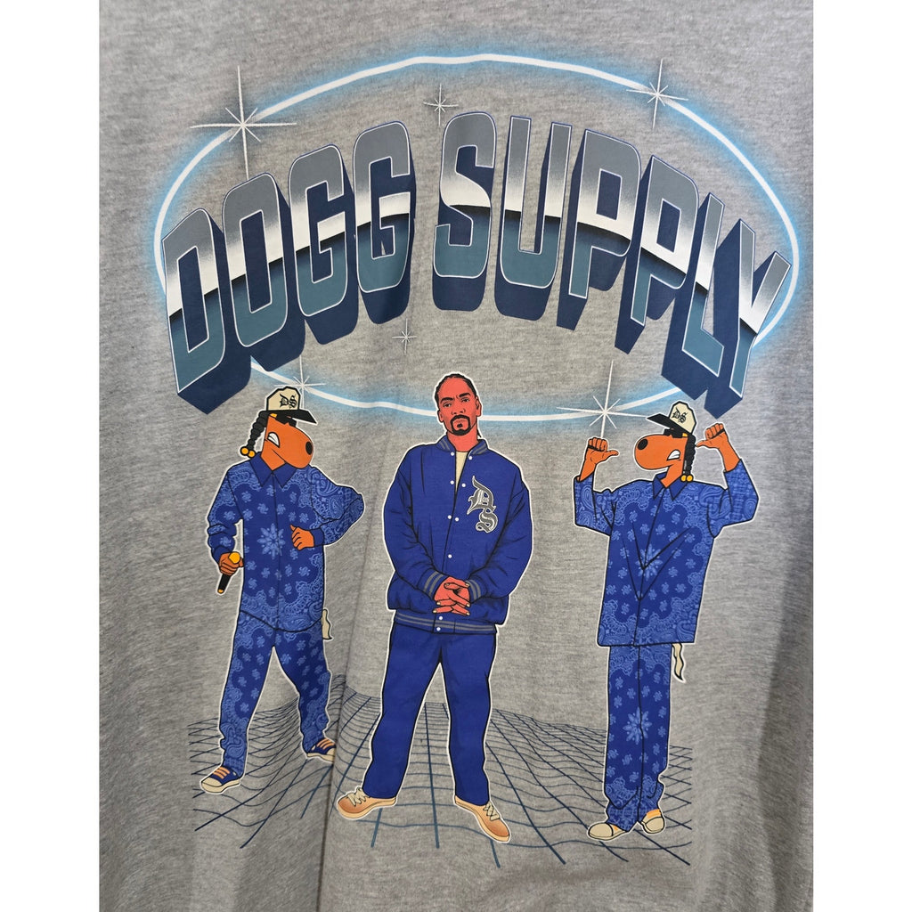 Dogg Supply by Snoop Dogg Men’s Gray Graphic Tee Small Cotton Blend NWT