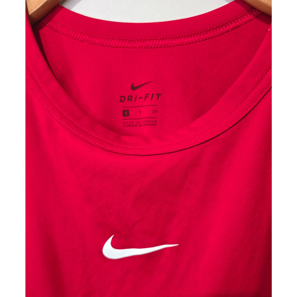 Nike Dri-FIT Red Cut-Out Back Training Tank – Small